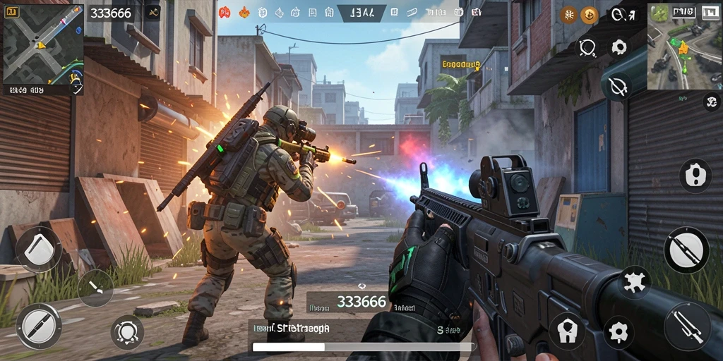 Gameplay menarik dan intens dalam 333666 dengan aksi FPS yang mendebarkan.