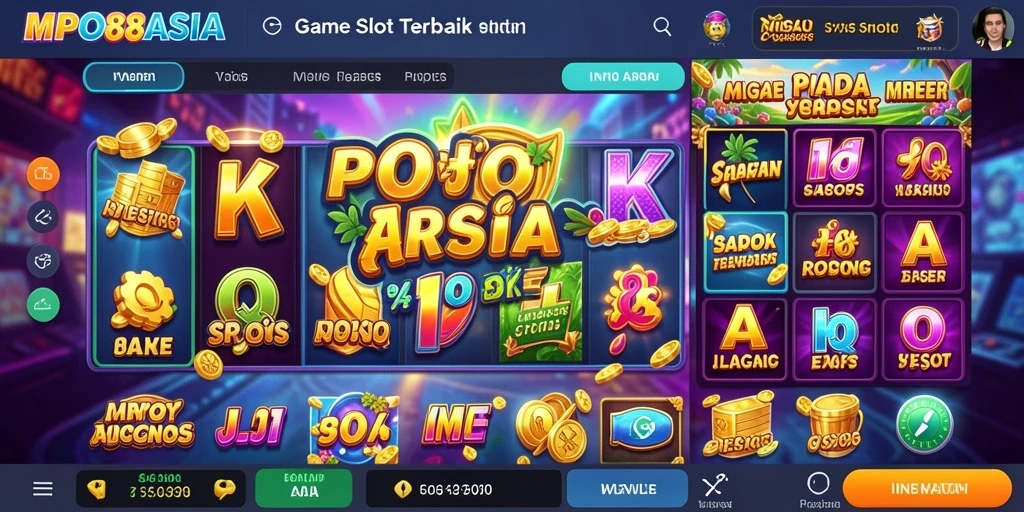 Screenshot gameplay MPO88ASIA menampilkan mesin slot yang menarik dan penuh warna.