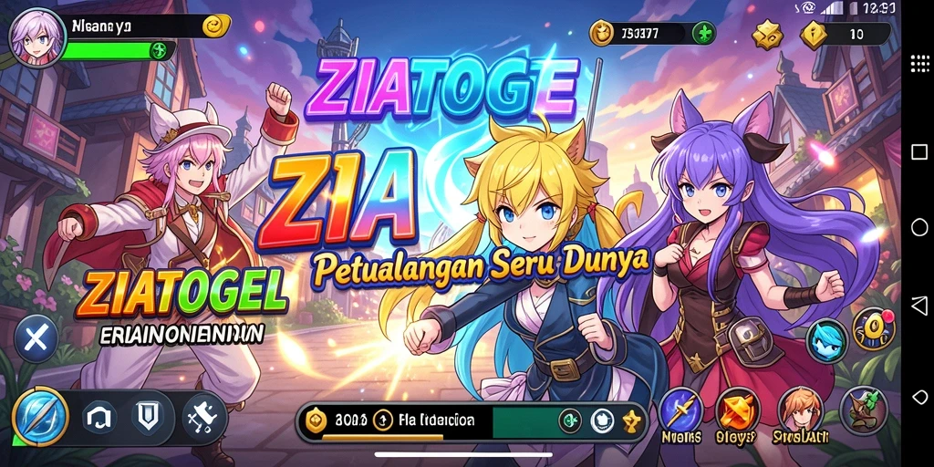 Tampilan gameplay seru dari ZIATOGEL dalam dunia Anime yang penuh aksi.